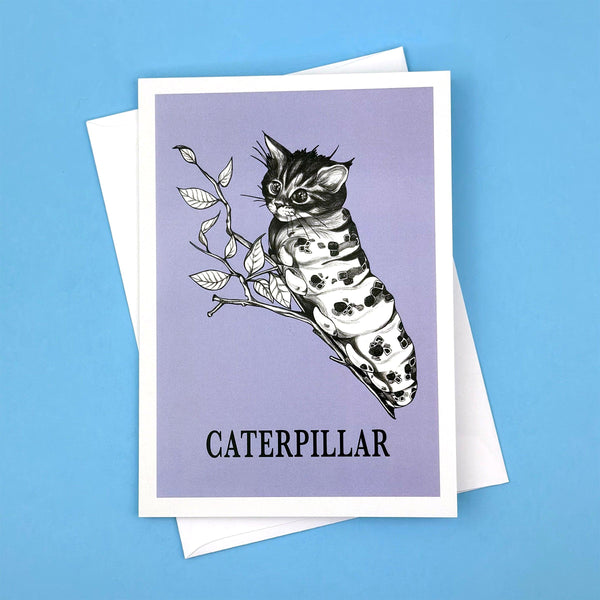 Caterpillar 5x7" Greeting Card - Whatif Creations