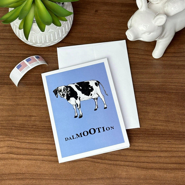 Dalmootion 5x7" Greeting Card - Whatif Creations