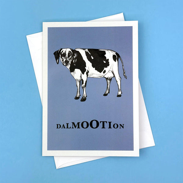 Dalmootion 5x7" Greeting Card - Whatif Creations