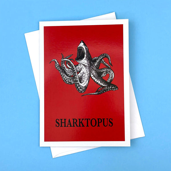 Sharktopus 5x7" Greeting Card - Whatif Creations