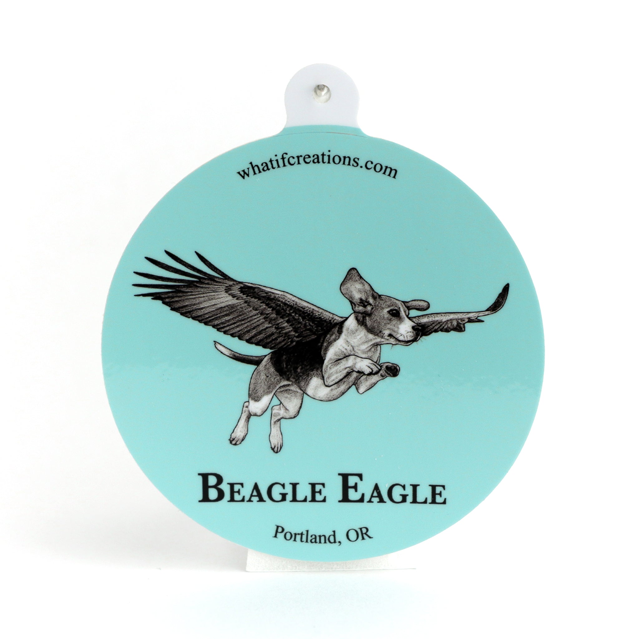 Beagle Eagle | Beagle + Eagle Hybrid Animal | 3" Vinyl Sticker