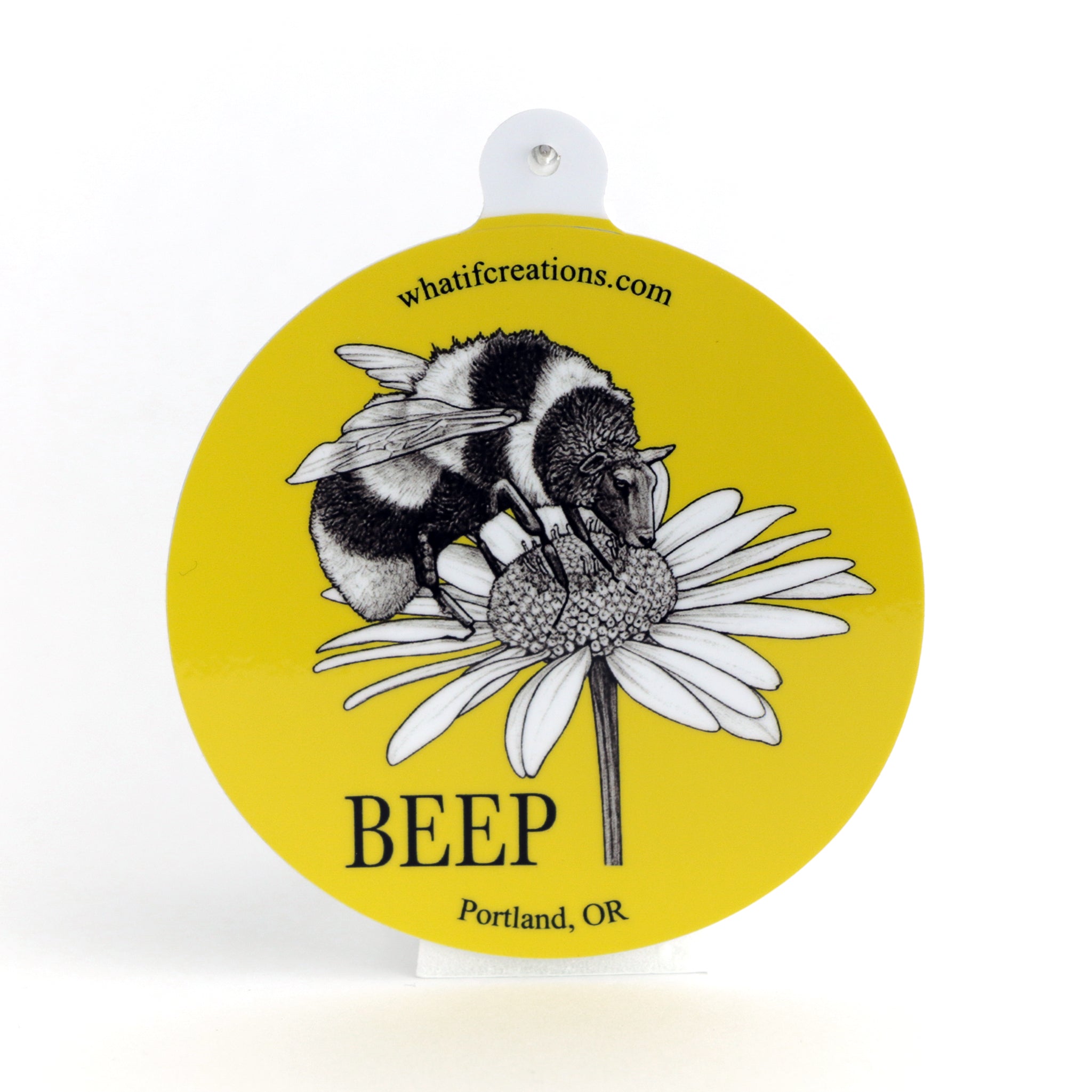Beep | Bee + Sheep Hybrid Animal | 3" Vinyl Sticker