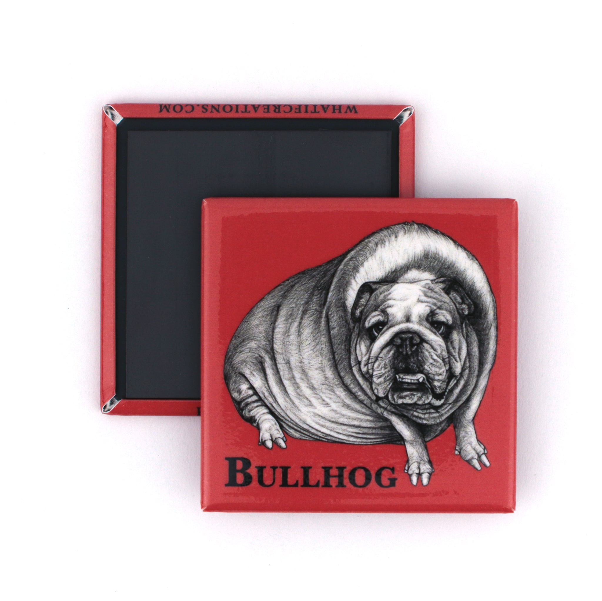 Bullhog | English Bulldog + Hog Hybrid Animal | 2" Fridge Magnet