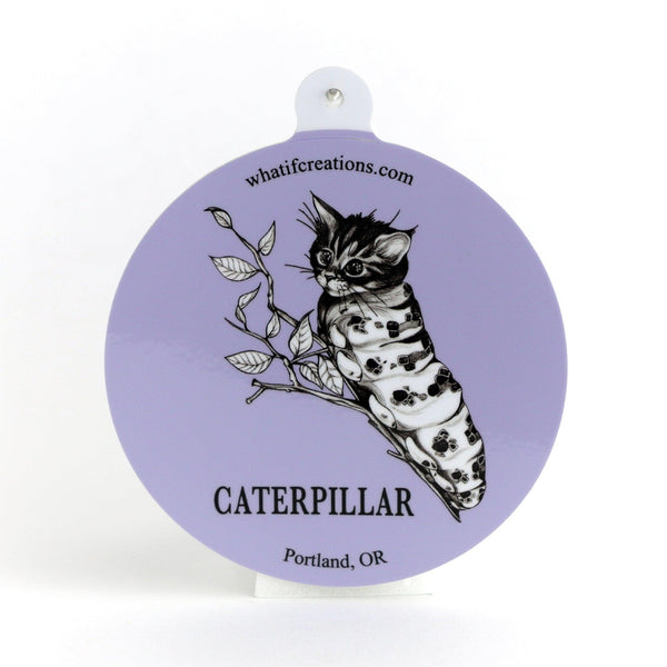 Caterpillar 3" Vinyl Sticker - Whatif Creations