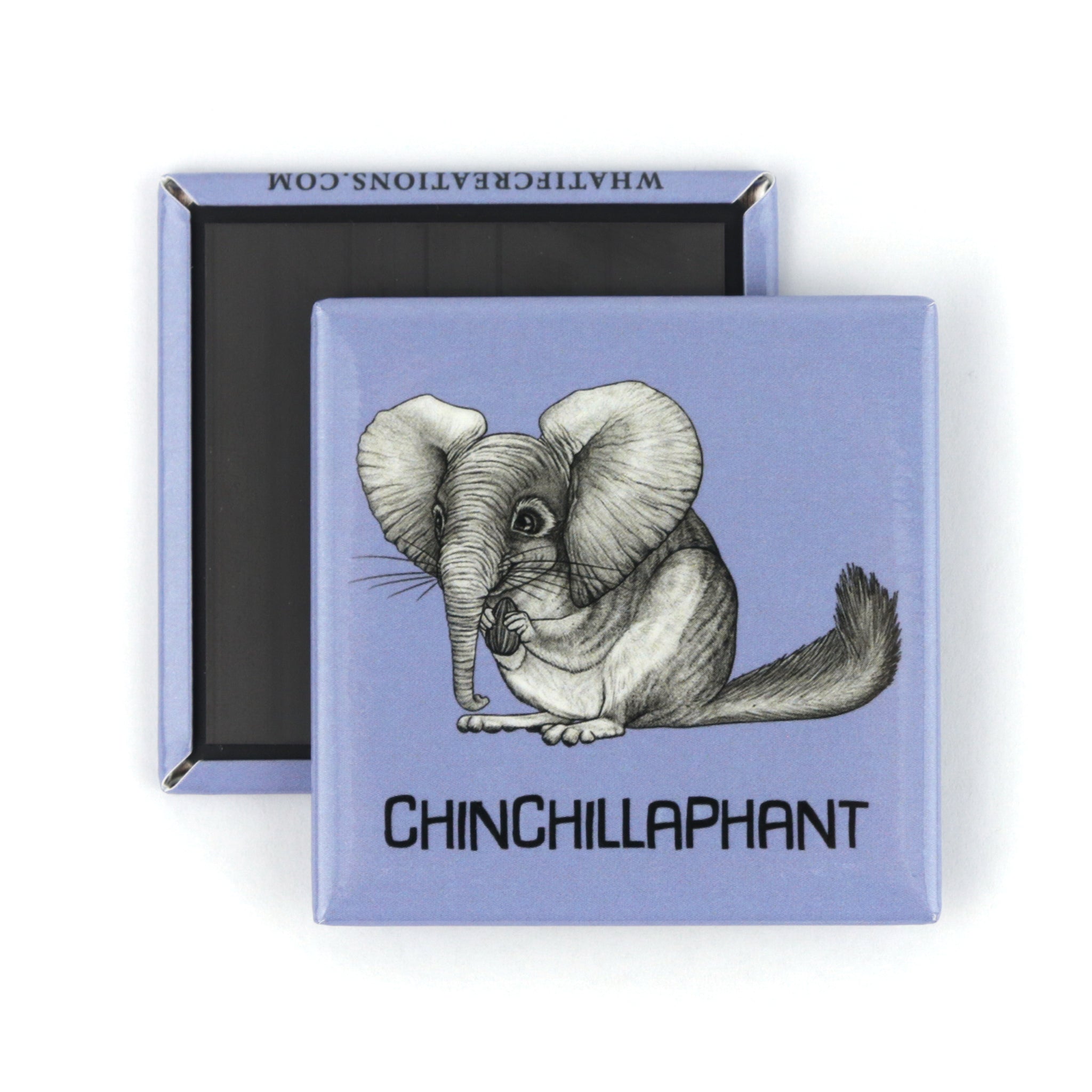 Chinchillaphant | Chinchilla + Elephant Hybrid Animal | 2" Fridge Magnet