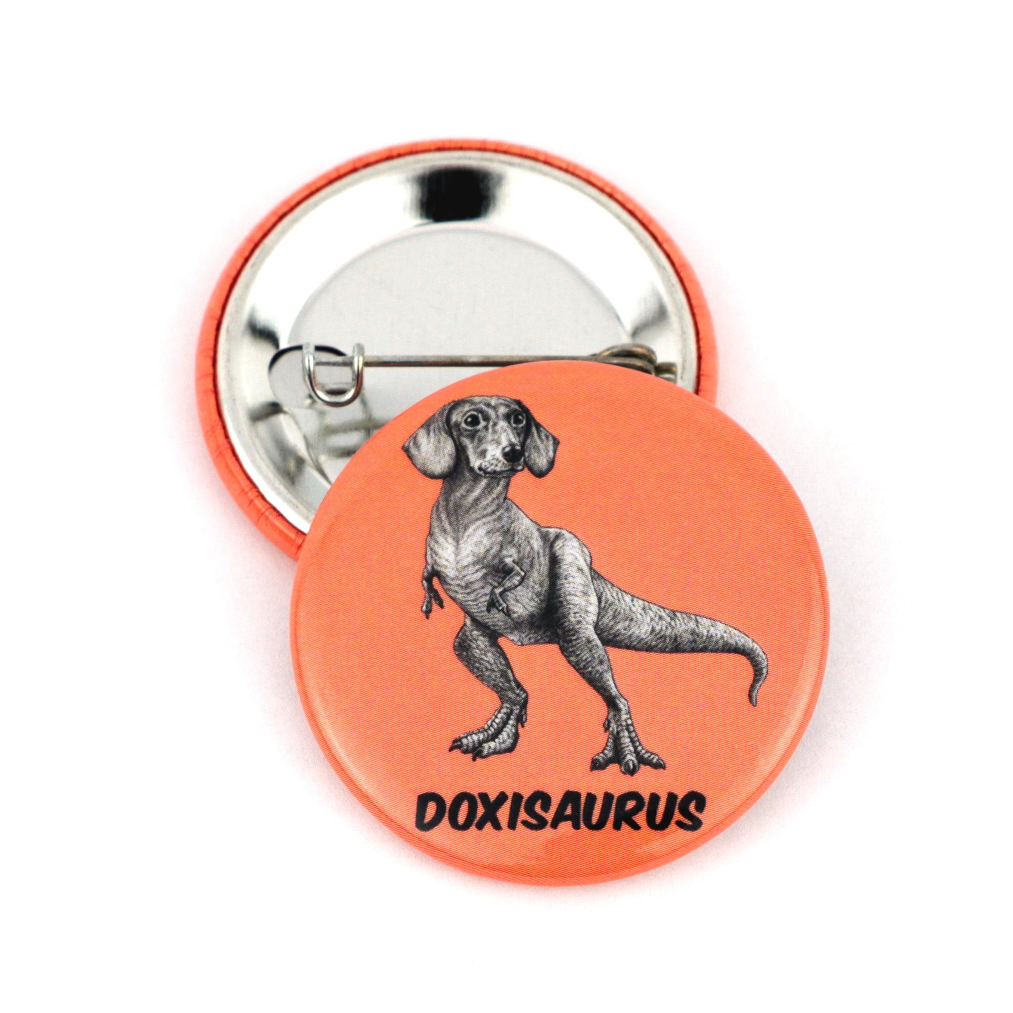 Doxisaurus | Dachshund + TRex Hybrid Animal | 1.5" Pinback Button
