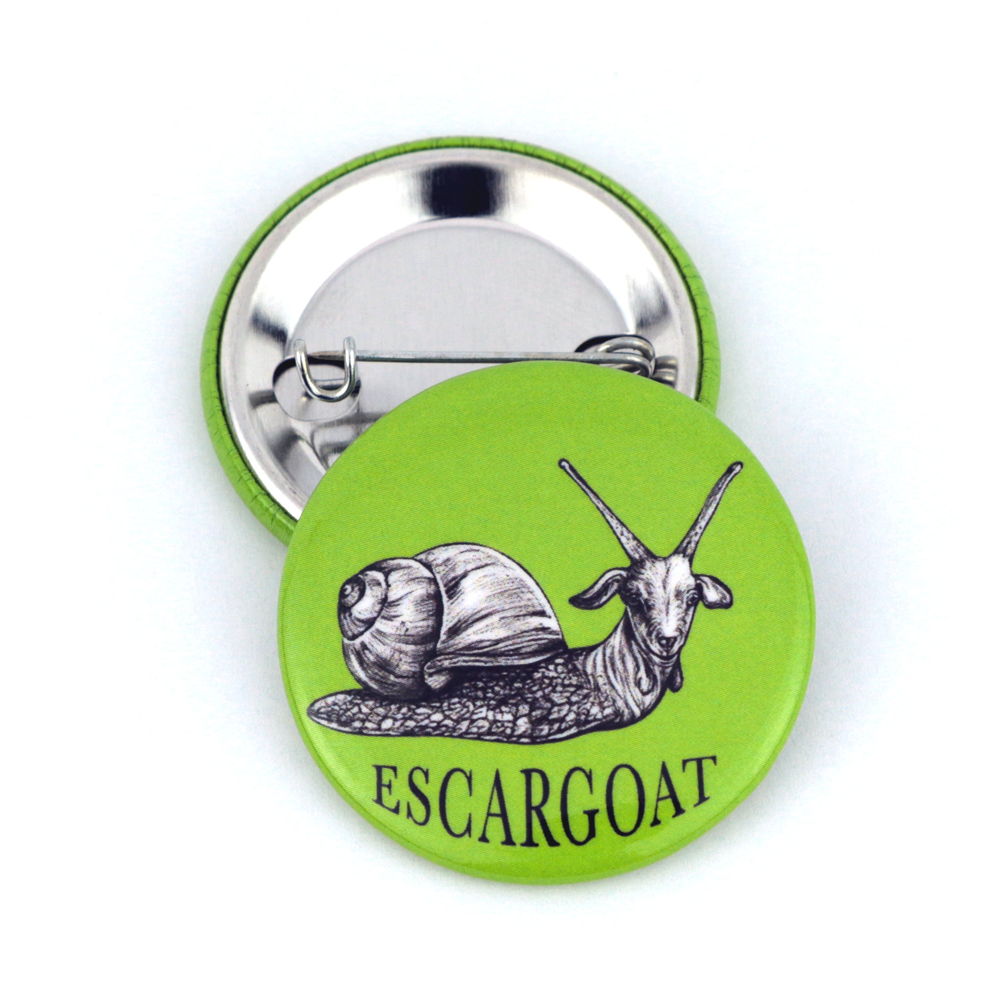 Escargoat | Goat + Snail Hybrid Animal | 1.5" Pinback Button