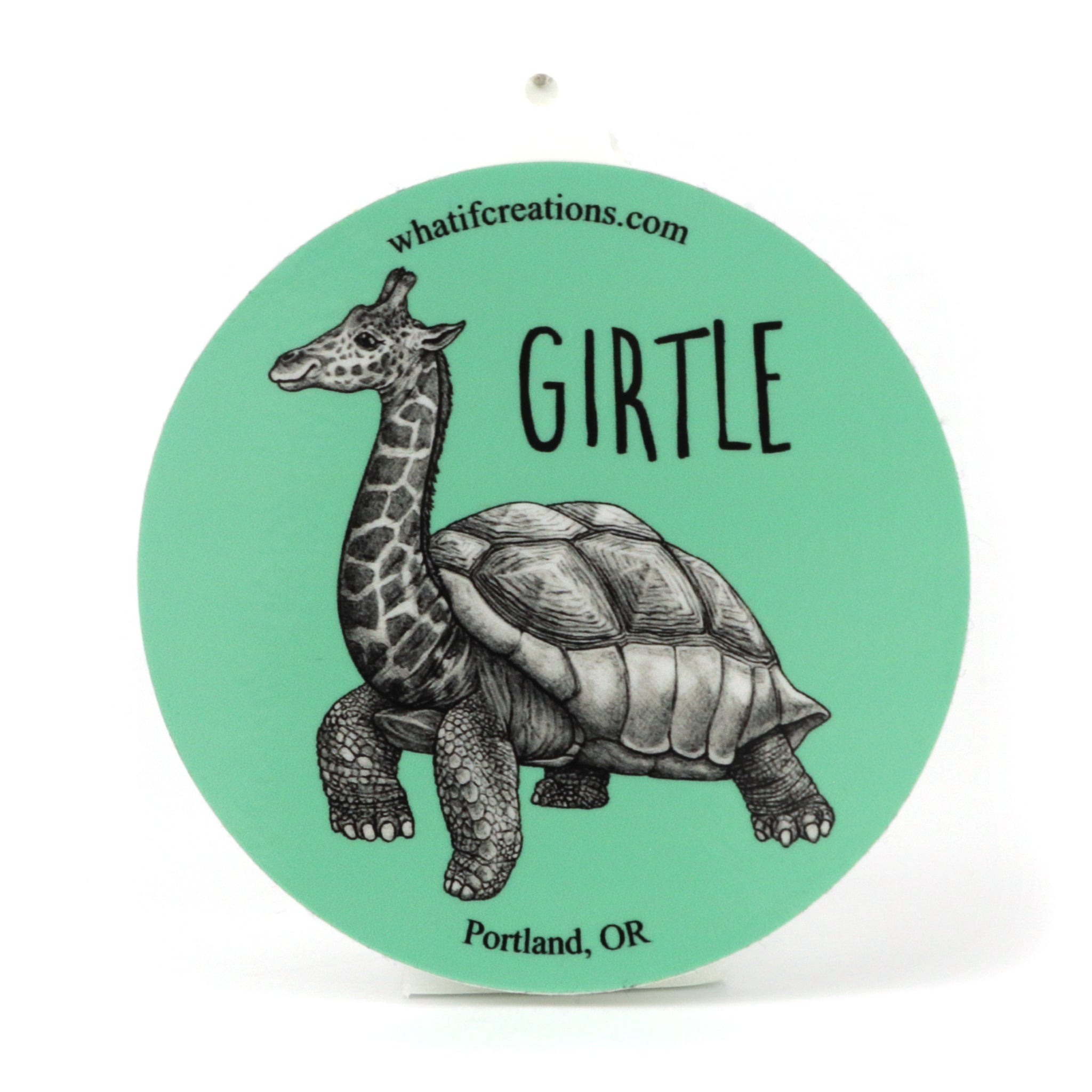 Girtle | Giraffe + Turtle Hybrid Animal | 3" Vinyl Sticker
