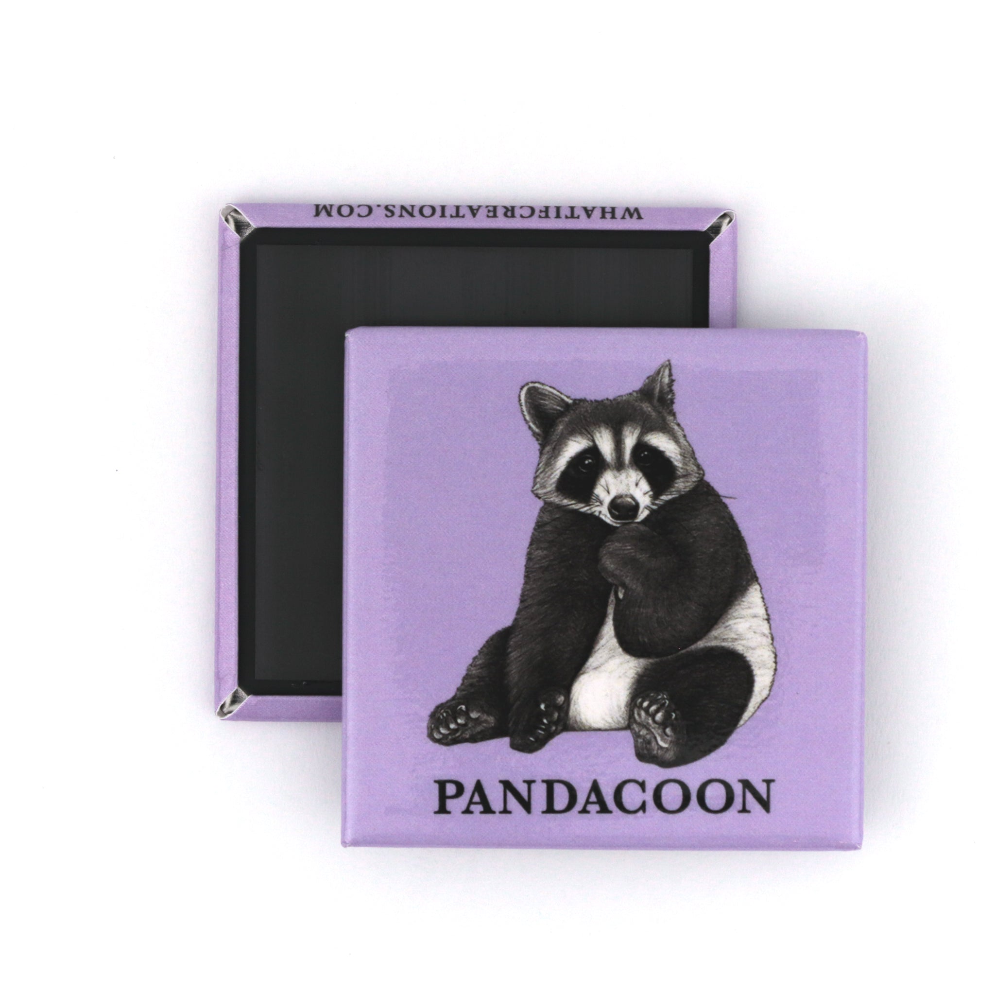 Pandacoon | Panda + Raccoon Hybrid Animal | 2" Fridge Magnet