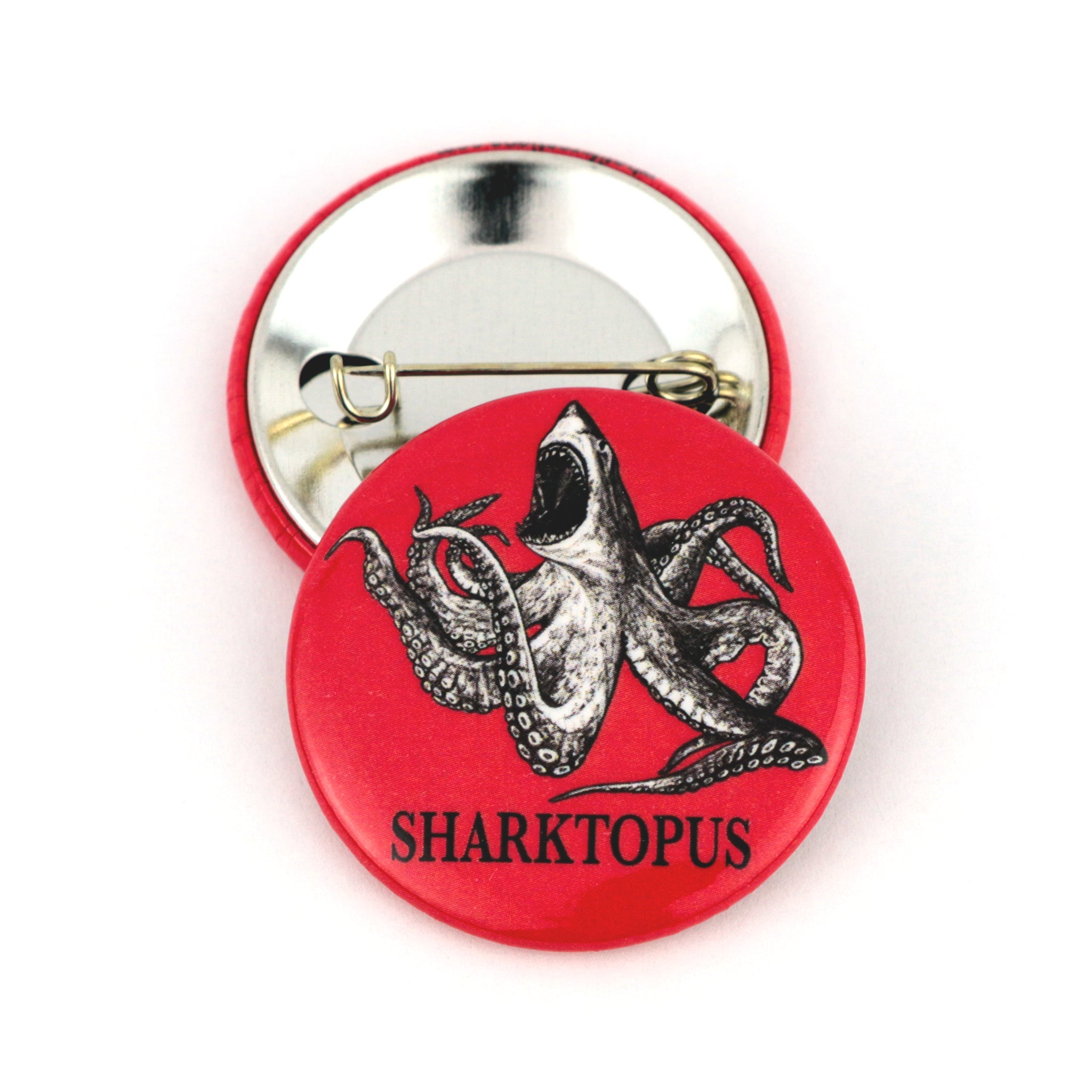 Sharktopus | Shark + Octopus Hybrid Animal | 1.5" Pinback Button