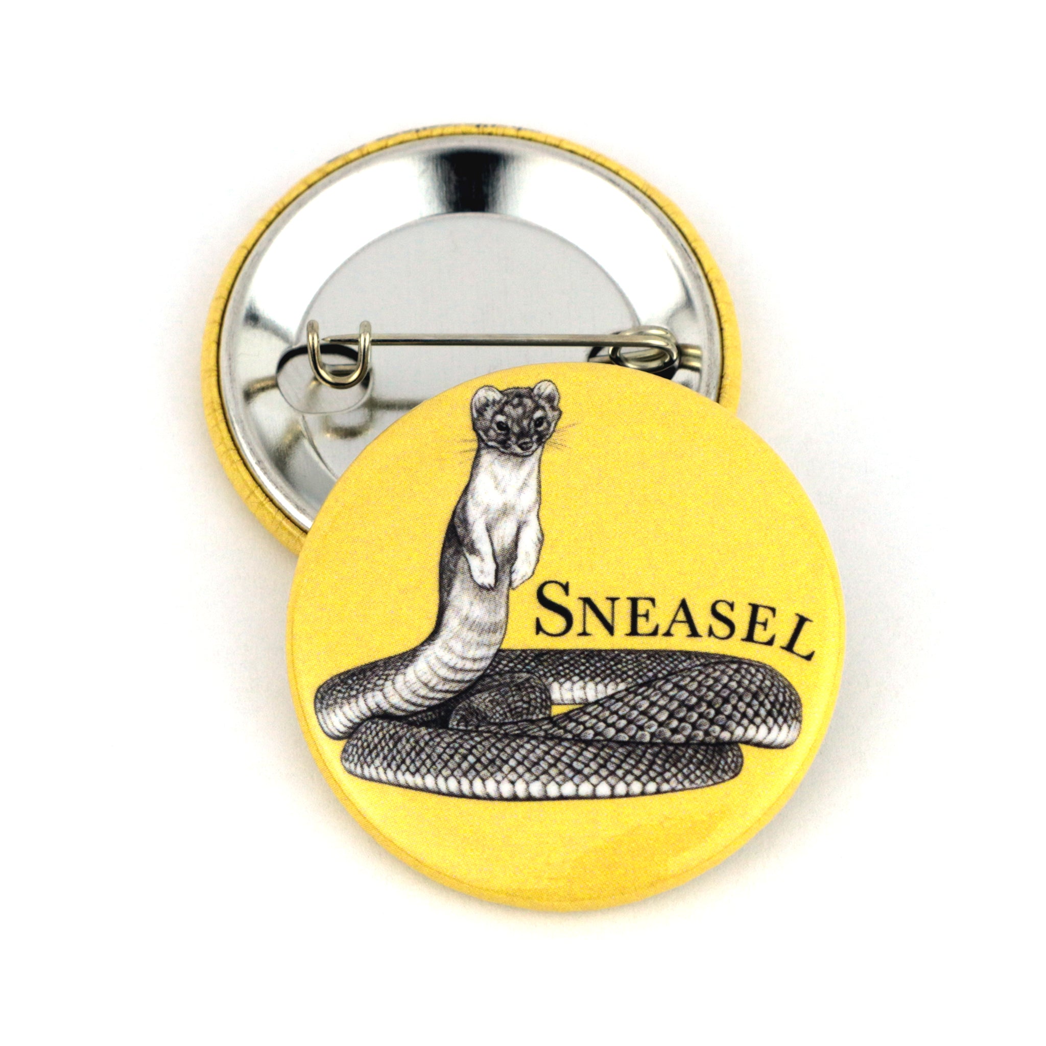 Sneasel | Snake + Weasel Hybrid Animal | 1.5" Pinback Button
