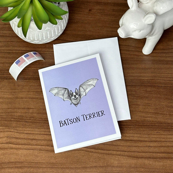 Batson Terrier 5x7" Greeting Card - Whatif Creations