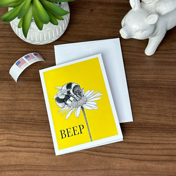 Beep 5x7" Greeting Card - Whatif Creations