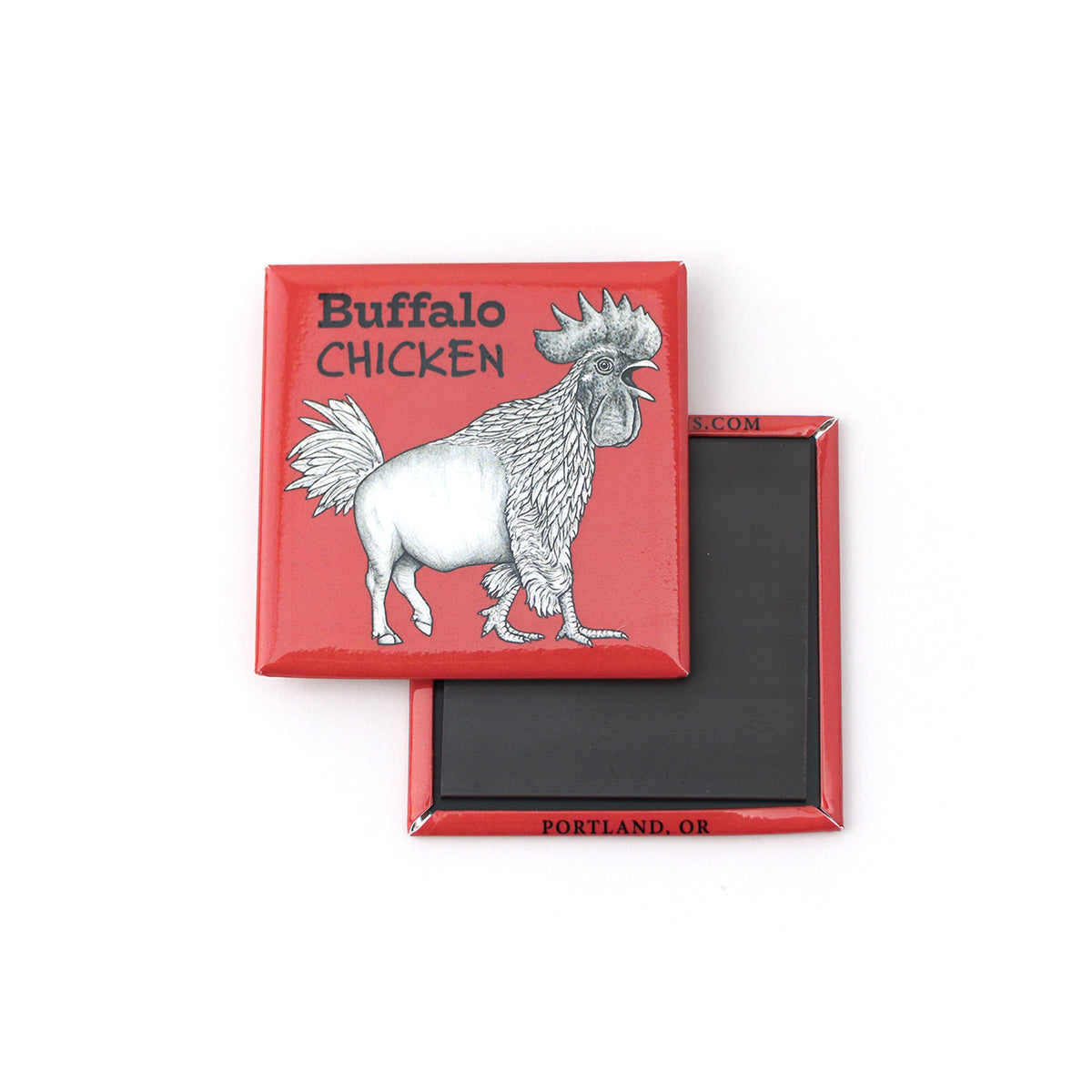 Buffalo Chicken | Buffalo + Chicken Hybrid Animal | 2" Fridge Magnet