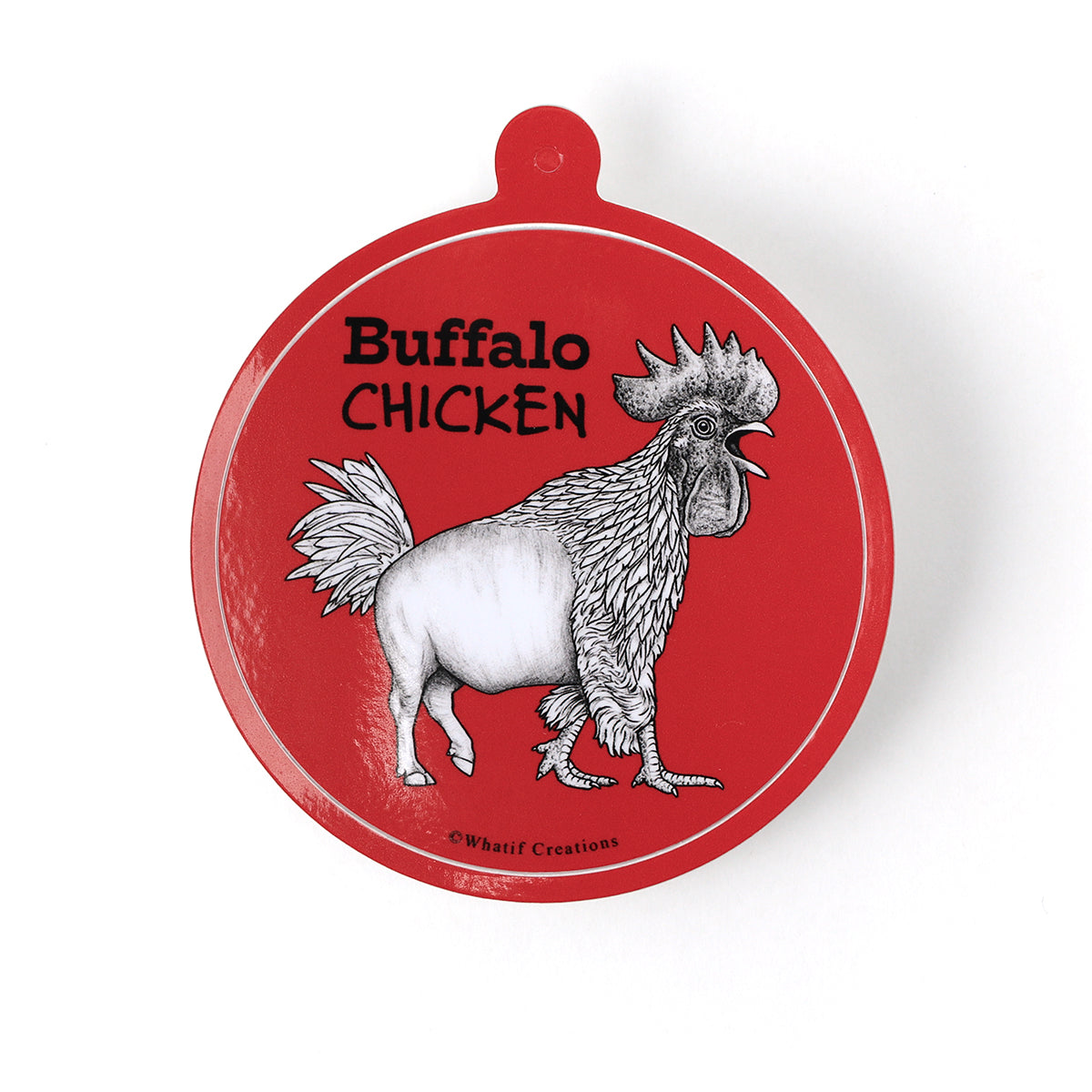 Buffalo Chicken | Buffalo + Chicken Hybrid Animal | 3" Vinyl Sticker