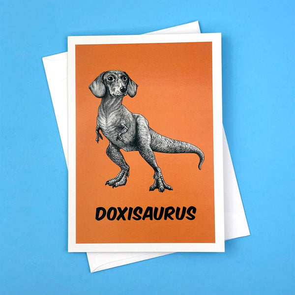 Doxisaurus 5x7" Greeting Card - Whatif Creations