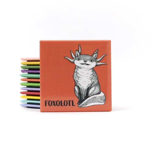 Foxolotl 2" Fridge Magnet - Whatif Creations