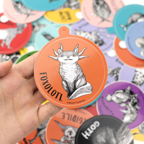 Foxolotl 3" Vinyl Sticker - Whatif Creations