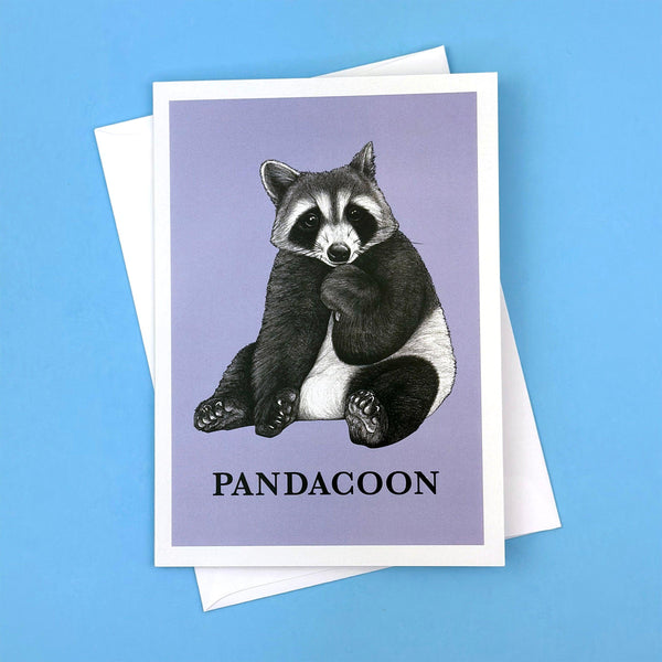 Pandacoon 5x7" Greeting Card - Whatif Creations