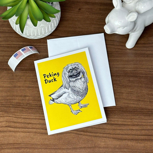 Peking Duck 5x7" Greeting Card - Whatif Creations