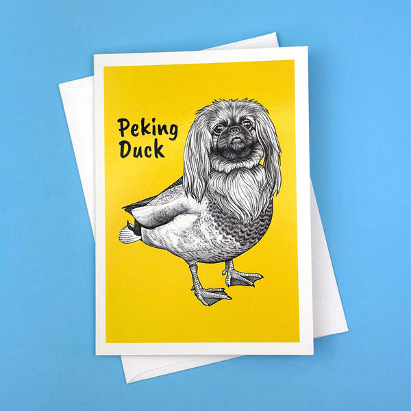 Peking Duck 5x7" Greeting Card - Whatif Creations