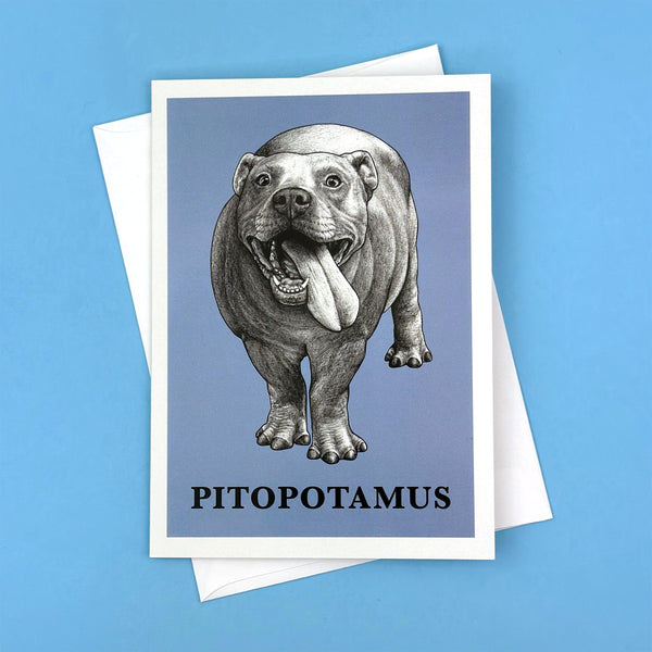 Pitopotamus 5x7" Greeting Card - Whatif Creations