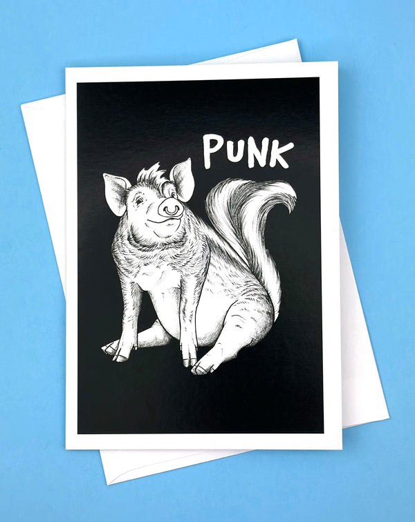 Punk 5x7" Greeting Card - Whatif Creations