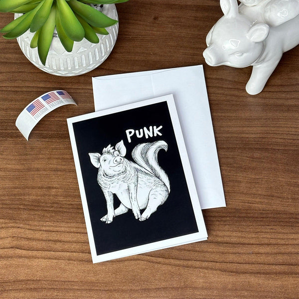 Punk 5x7" Greeting Card - Whatif Creations