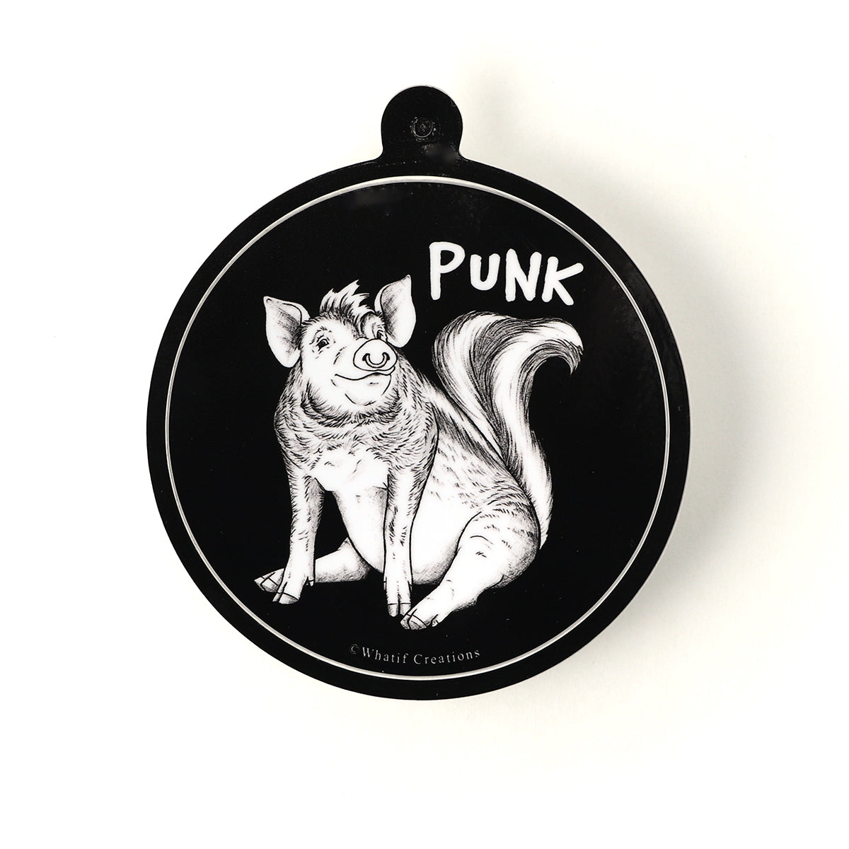 Punk | Pig + Skunk Hybrid Animal | 3" Vinyl Sticker