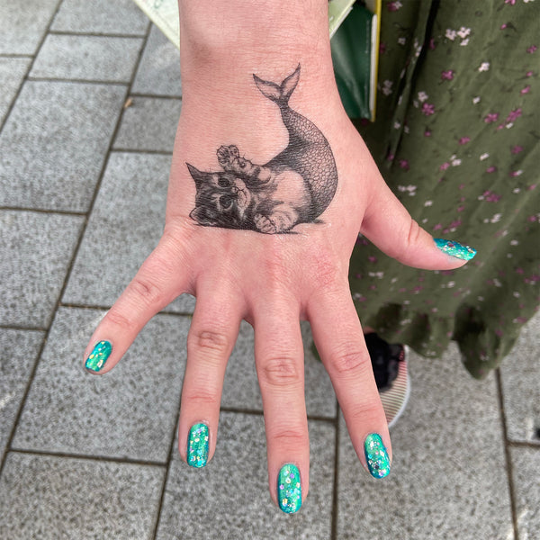 Purrmaid 3" Temporary Tattoo