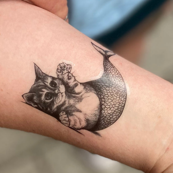 Purrmaid 3" Temporary Tattoo