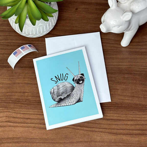 Snug 5x7" Greeting Card - Whatif Creations