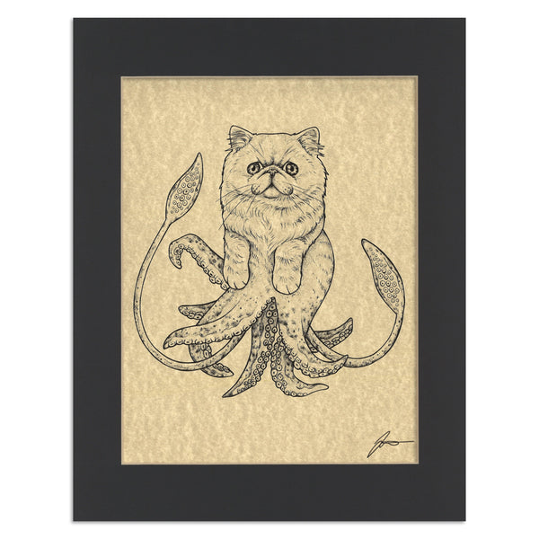 Squitten 11x14" Parchment Print - Whatif Creations