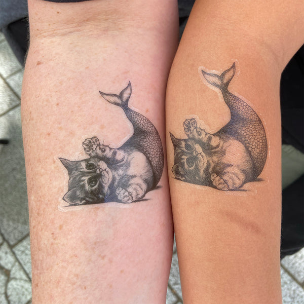 Purrmaid 3" Temporary Tattoo