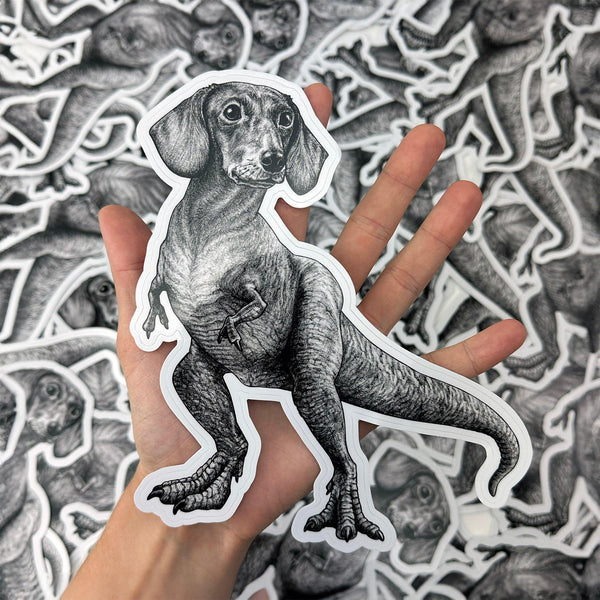 Doxisaurus 7" Die-Cut Vinyl Sticker - Whatif Creations