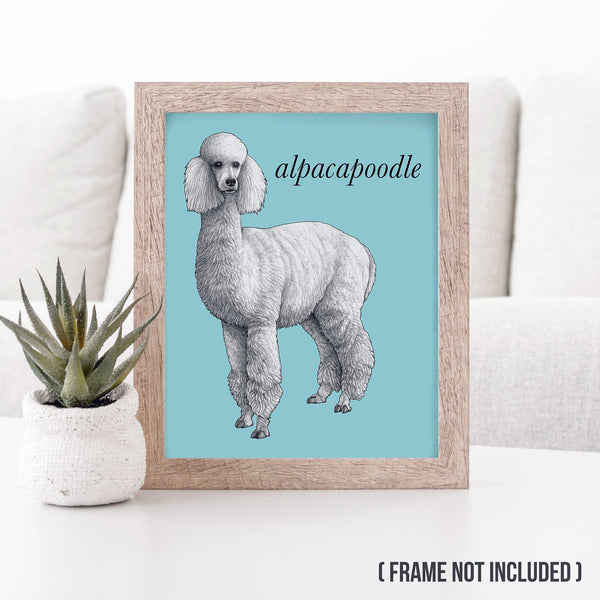 Alpacapoodle 8x10" Color Print - Whatif Creations