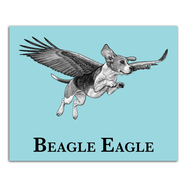 Beagle Eagle 8x10" Color Print - Whatif Creations