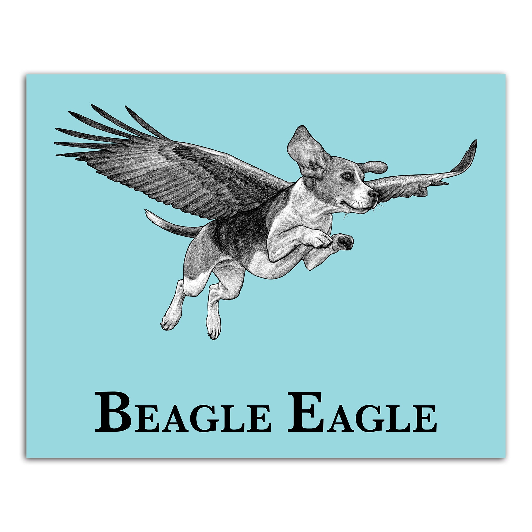 Beagle Eagle 8x10" Art Print