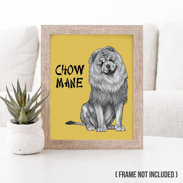 Chow Mane 8x10" Color Print - Whatif Creations