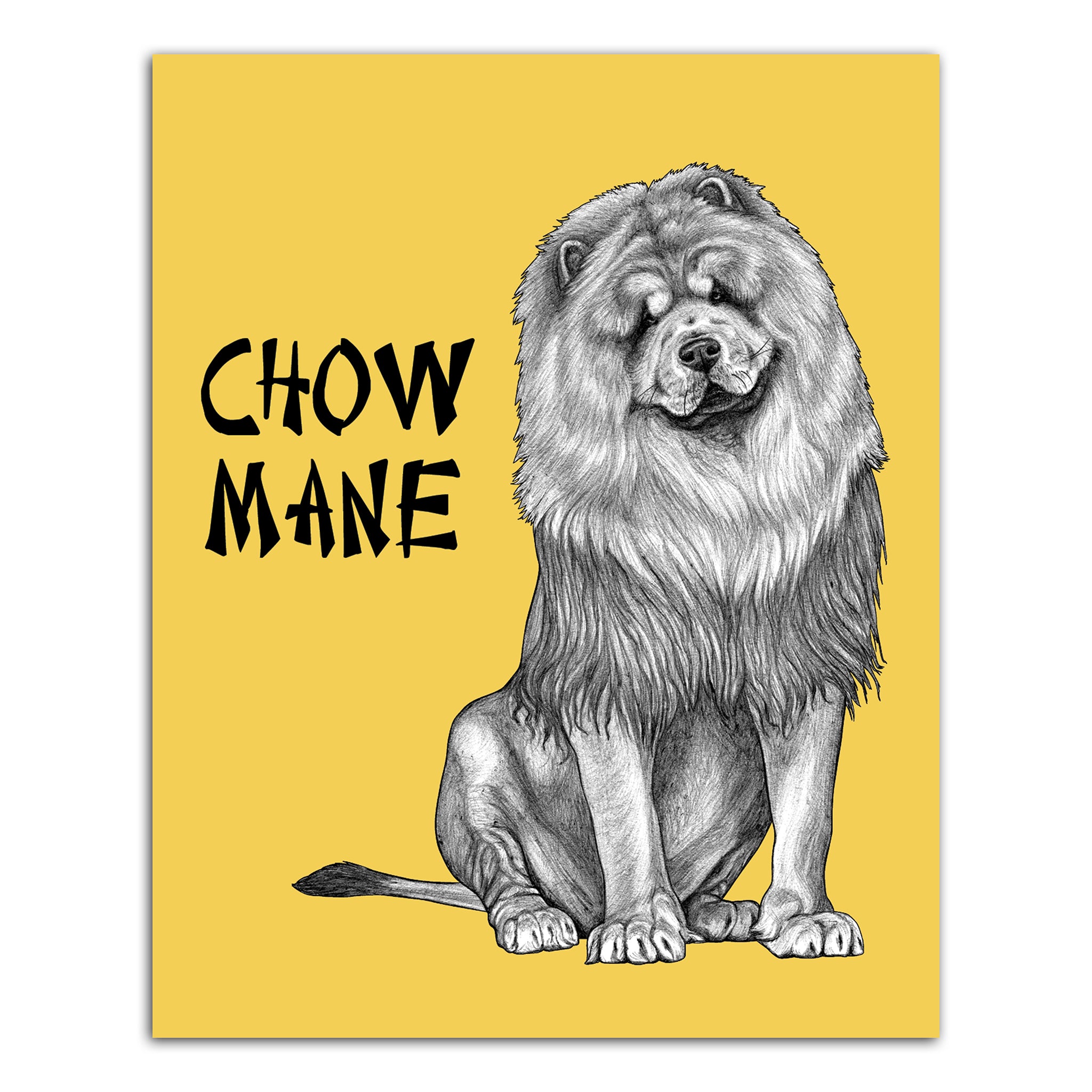 Chow Mane | Chow Chow + Lion Hybrid Animal | 8x10" Color Print
