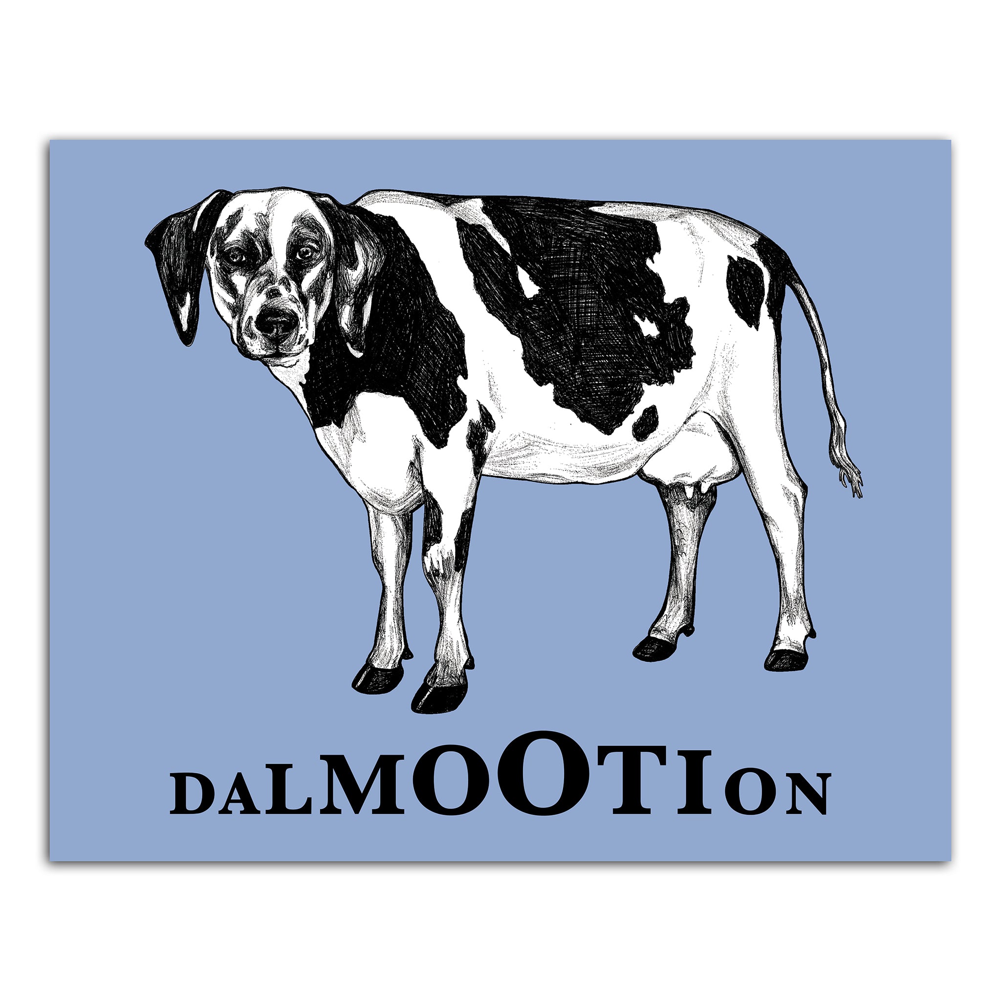 Dalmootion | Dalmatian + Cow Hybrid Animal | 8x10" Color Print