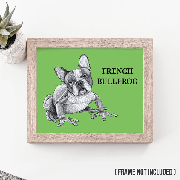 French Bullfrog 8x10" Color Print - Whatif Creations
