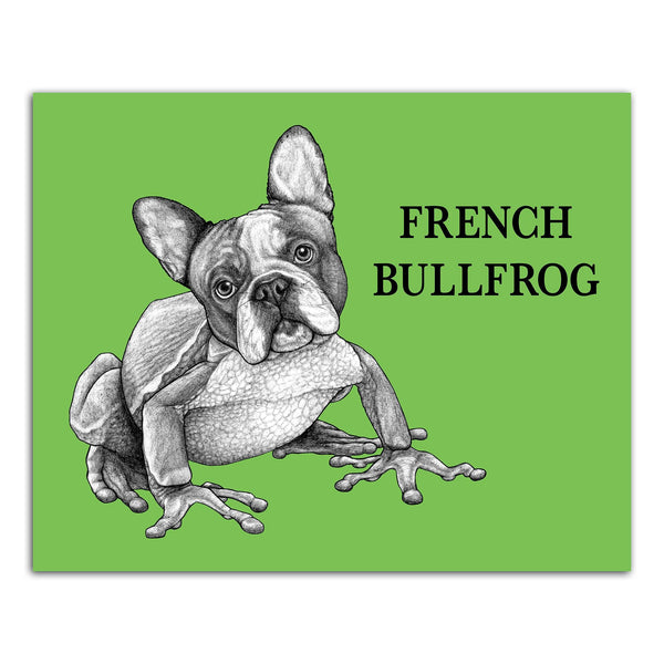 French Bullfrog 8x10" Color Print - Whatif Creations