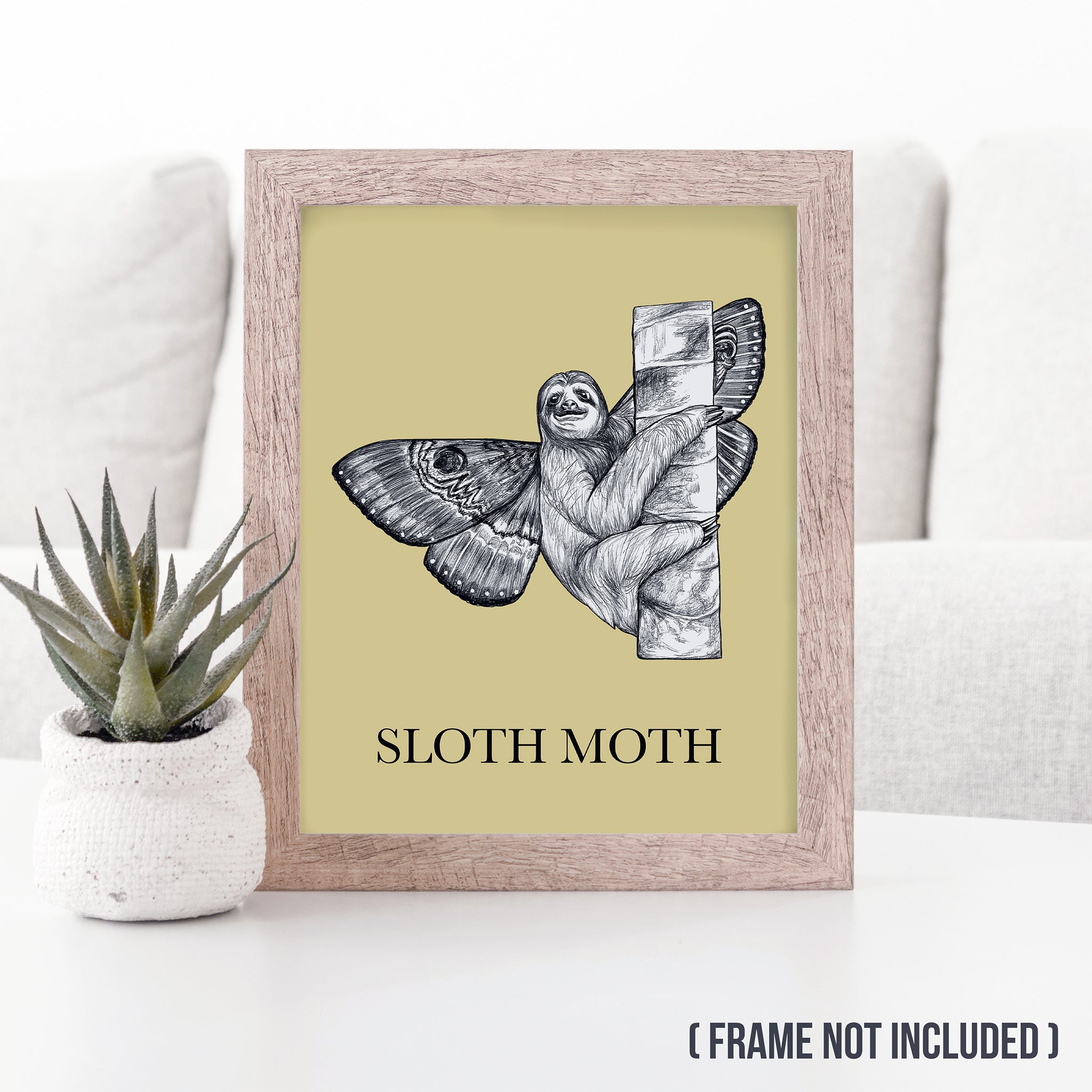 Sloth Moth 8x10" Art Print
