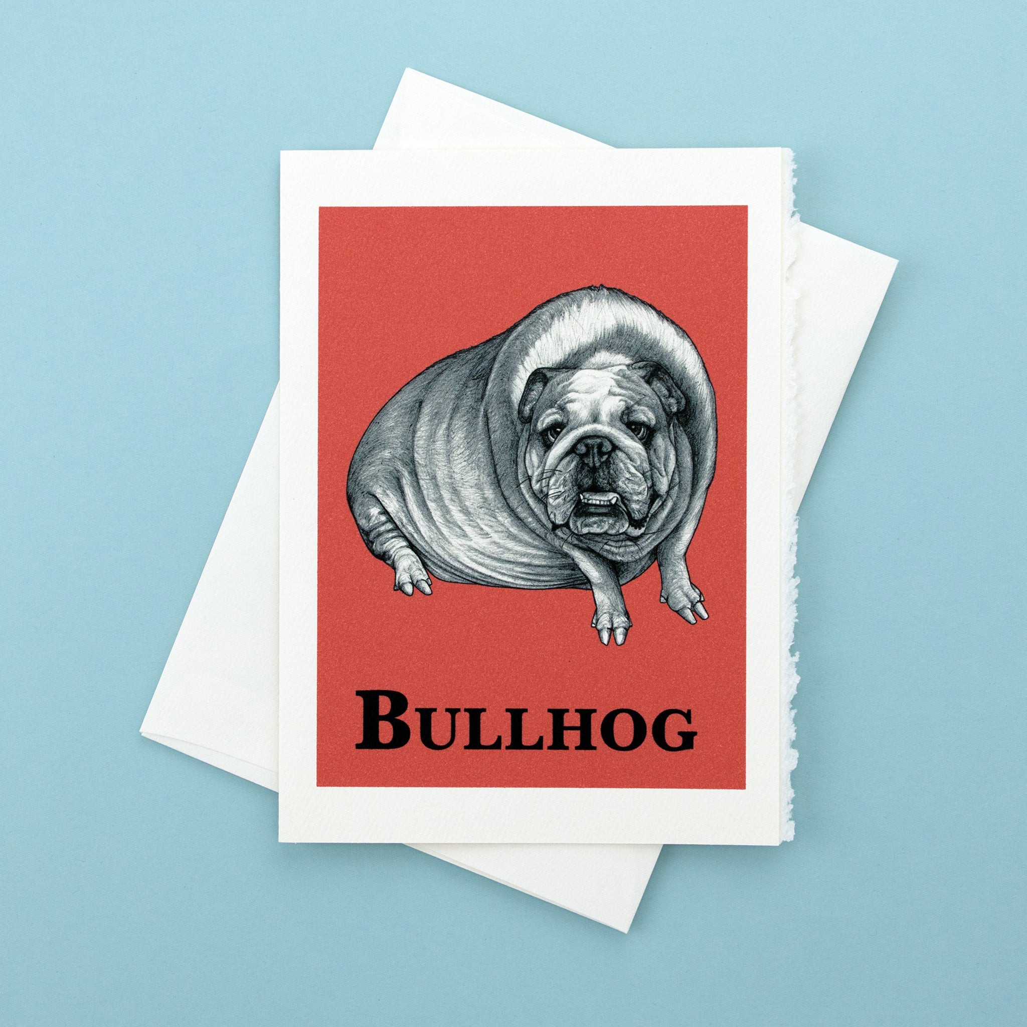 Bullhog 5x7" Greeting Card