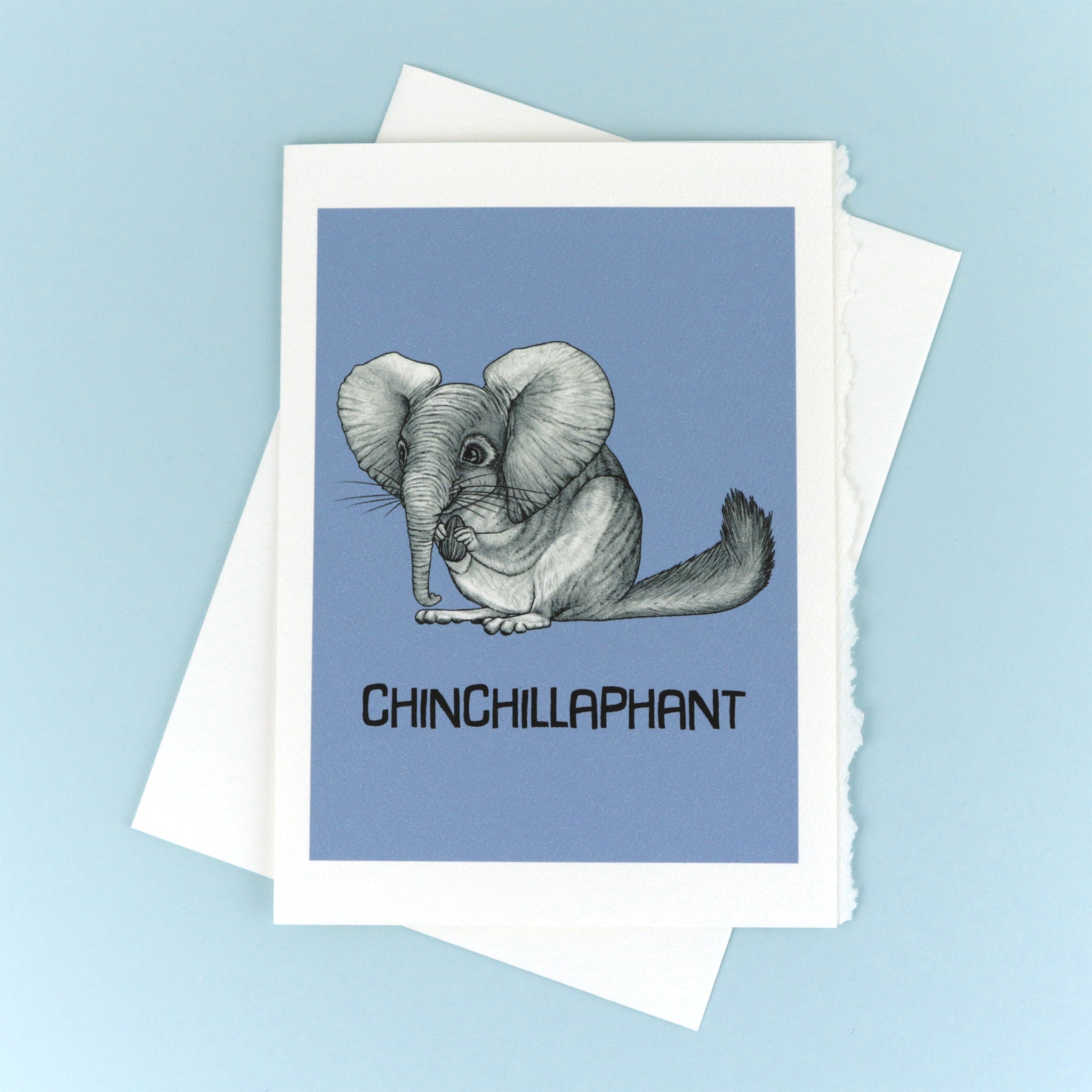 Chinchillaphant 5x7" Greeting Card