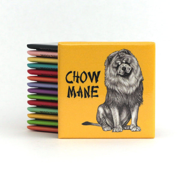 Chow Mane 2" Fridge Magnet - Whatif Creations