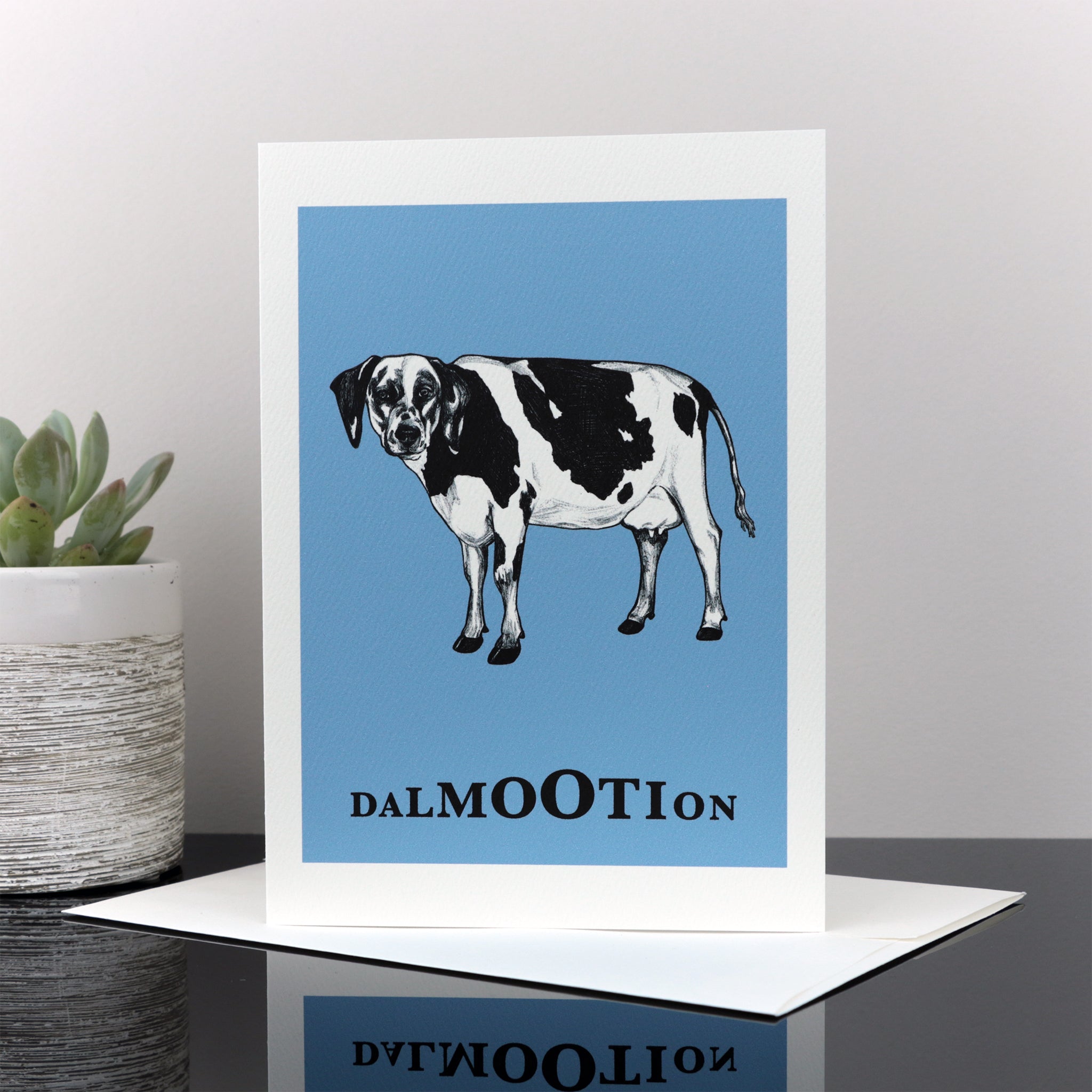 Dalmootion 5x7" Greeting Card