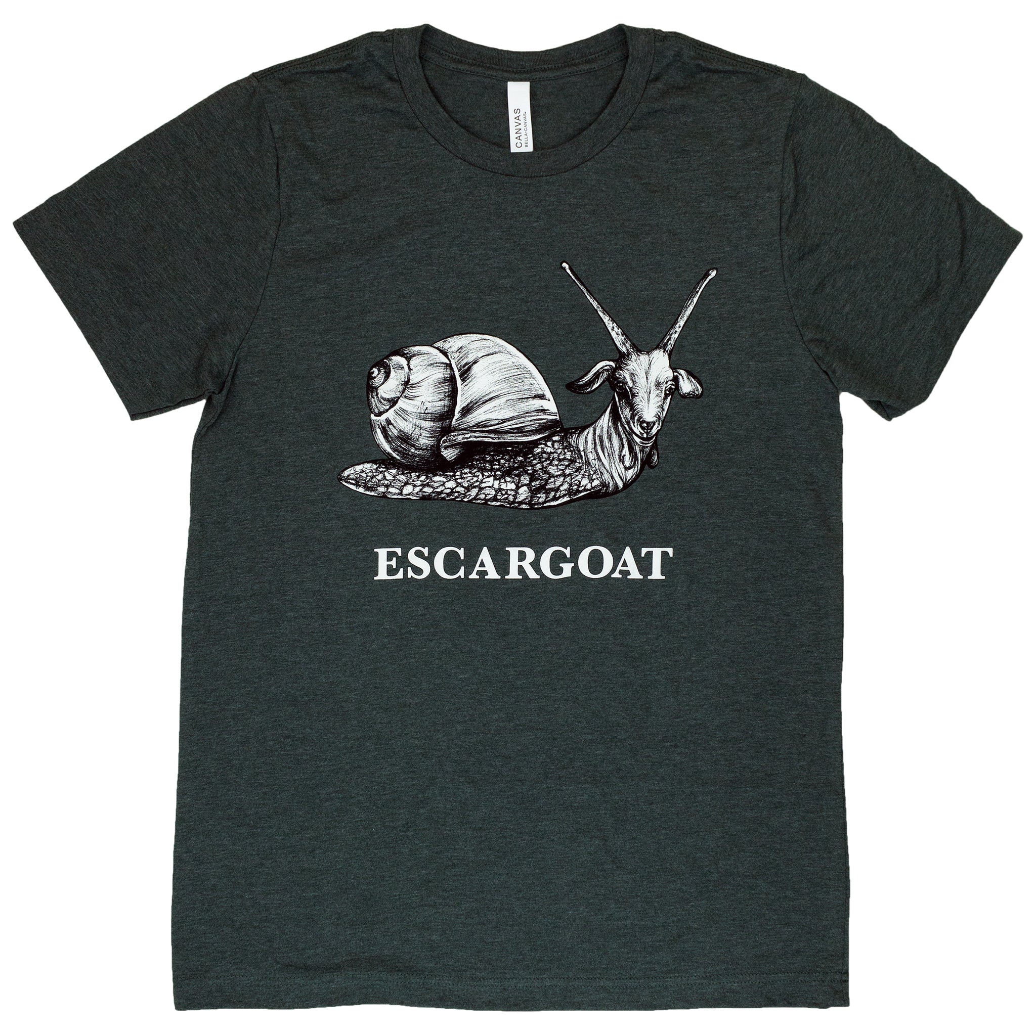 Escargoat Adult T-Shirt | Heathered Green