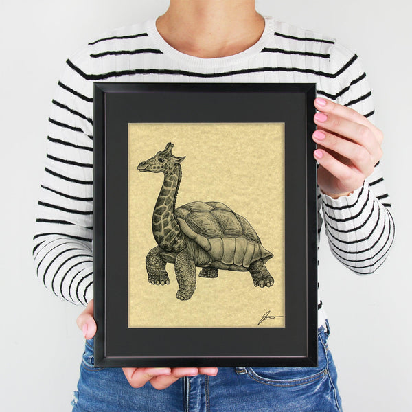 Girtle 11x14" Parchment Print - Whatif Creations